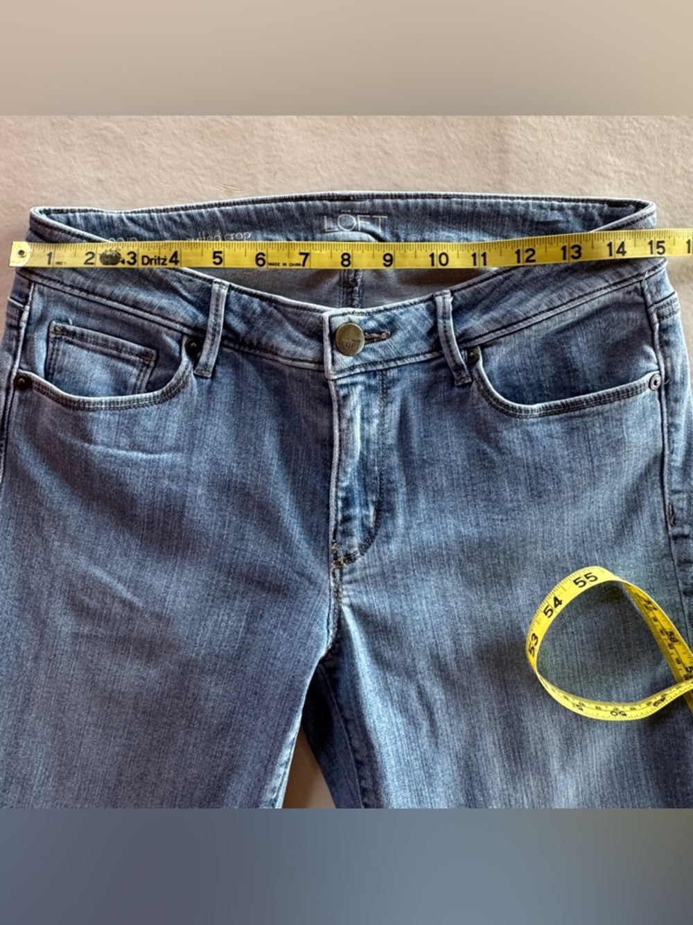 LOFT Curvy Cuffed Crop Mid-Rise Jeans (29/8) - Picture 6 of 15